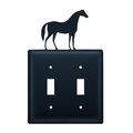 Brightlight Horse Switch Cover Double - Black BR141856